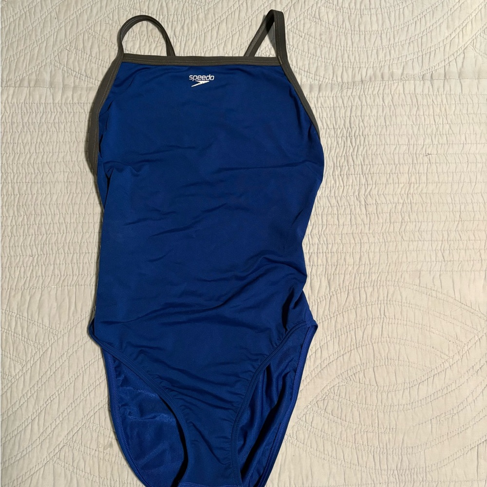 Speedo Blue One Piece Performance Swimsuit